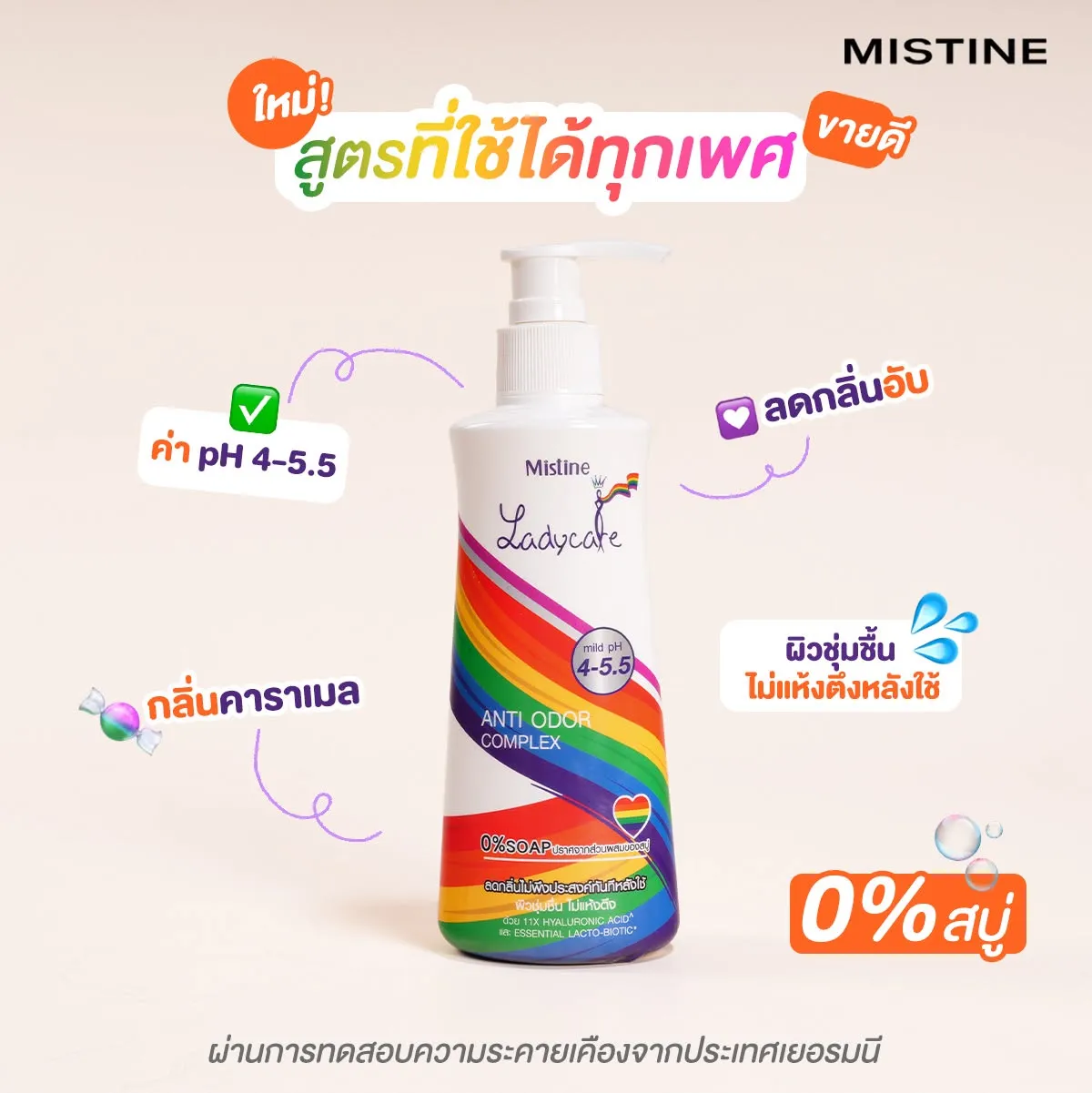 น้ำยาอนามัยเลดี้แคร์ ดูแลจุดซ่อนเร้น ใช้ได้ทุกเพศ LADYCARE INTIMATE HYGIENIC CLEANSER